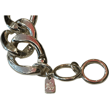 USED LAUREN  RALPH LAUREN CHAIN NECKLACE/ DOUBLE BRACELET