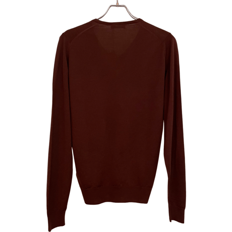 新品　JOHN SMEDLEY VNECK KNIT  100% MERINO WOOL  "MADE IN ENGLAND"