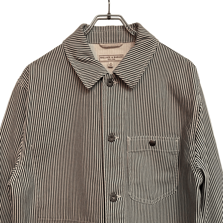 新品　J CREW ”WALLACE&BARNES"HICKORY STRIPE WORK JACKET