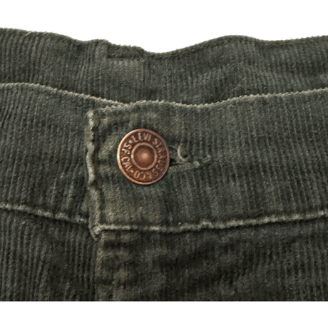 USED 70s LEVI'S 646 CORDUROY PANTS GREEN