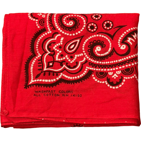 VINTAGE 60s BANDANA MADE IN USA