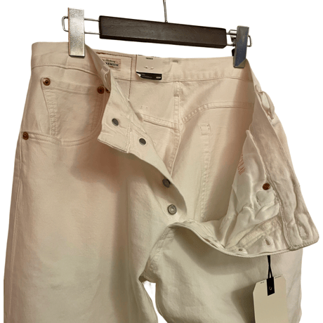 新品　US LEVI'S PREMIUM 501 WHITE JEANS  93
