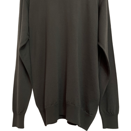 新品　JOHN SMEDLEY TURTLENECK KNIT  100% MERINOWOOL SLATE GREY  "MADE IN ENGLAND"