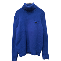USED POLO RALPH LAUREN TURTLENECK SWEATER BLUE
