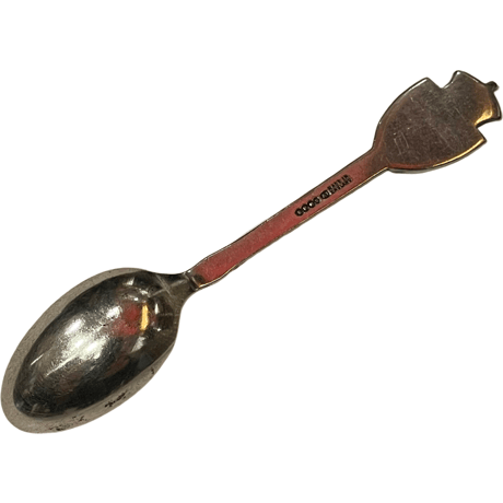USED ANTIQUE 1937 GEORGE VI CORONATION SPOON MADE IN ENGLAND  #2