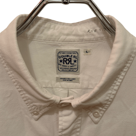 USED DOUBLE SELVEDGE OXFORD WHITE SHIRTS