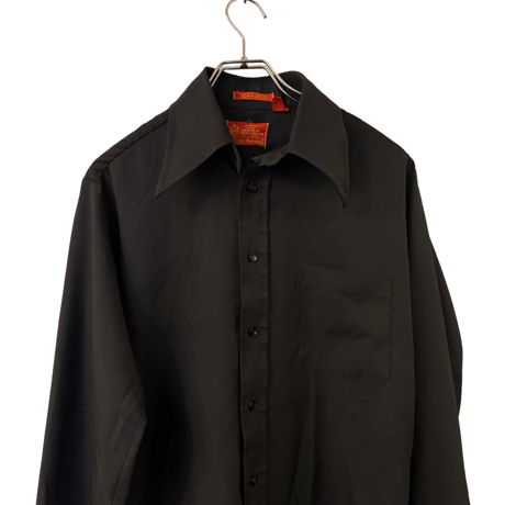 USED　VINTAGE 1960s-70s SEARS BLACK SHIRTS　MADE　IN JAPAN