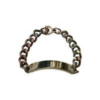 VINTAGE　1976　B&S  SILVER ID BRACELET MADE IN UK