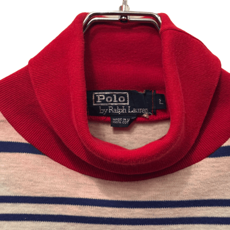 USED  POLO RALPH LAUREN TURTLE NECK KNIT SHIRTS MADE IN USA