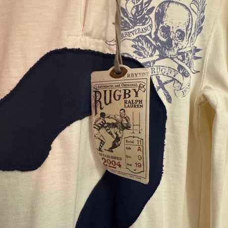 DEAD STOCK  POLO RUGBY "SKULL" RUGBY SHIRTS