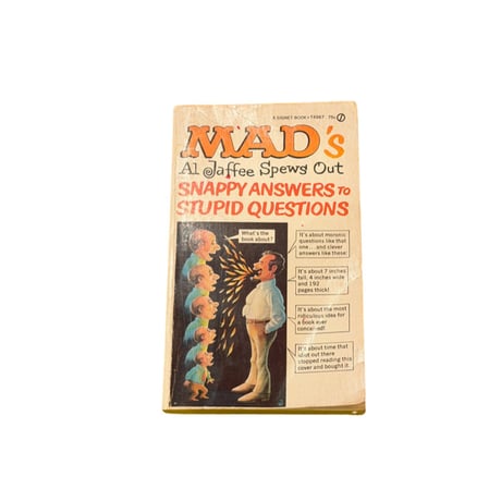 VINTAGE BOOK (USED) MAD MAGAZINE 1968