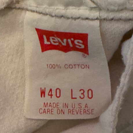 USED  LEVI'S 501-0652 CUT OFF DENIM MADE IN USA BIG SIZE