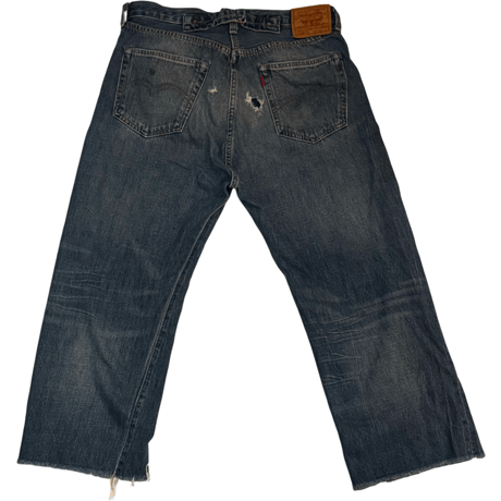 USED  LEVI'S VINTAGE CLOTHING  501XX CUT OFF BUCKLE BACK DENIM