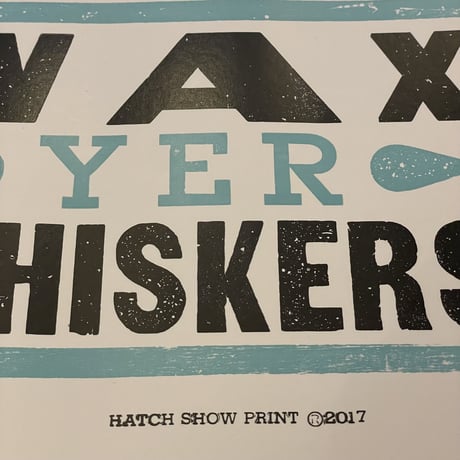 新品　 HATCH SHOW PRINT POSTER ”WAX WHISKERS”  MADE IN USA