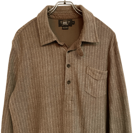 USED RRL STRIPE WORK SHIRTS