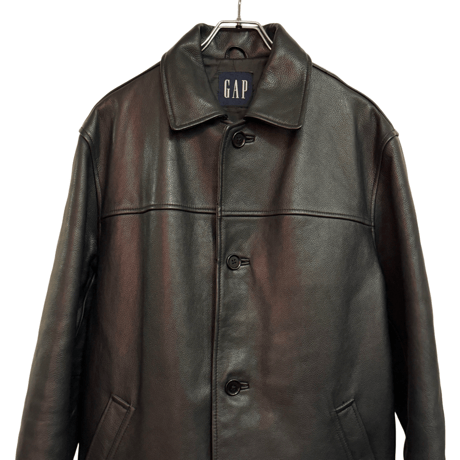 USED "OLD" GAP LEATHER CAR COAT