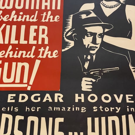 新品　 HATCH SHOW PRINT POSTER ”PERSONS IN HIDDING”  MADE IN USA
