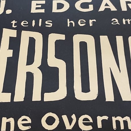 新品　 HATCH SHOW PRINT POSTER ”PERSONS IN HIDDING”  MADE IN USA