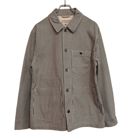 新品　J CREW ”WALLACE&BARNES"HICKORY STRIPE WORK JACKET
