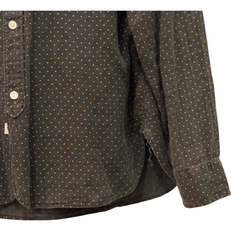 USED   DOUBLE RL POLKA DOT SHIRTS BLACK×GOLD
