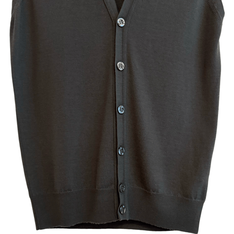 新品　JOHN SMEDLEY  WOOL WAIST COAT  "MADE IN ENGLAND"