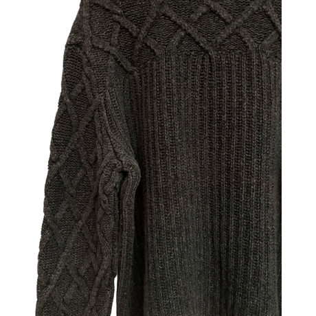 USED RRL BLAGINDIGO DYE ARAN SWEATER