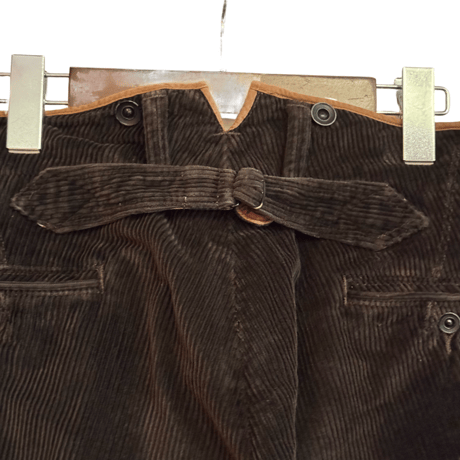 USED DOUBLE RL BUCKLE BACK CORDUROY TROUSER