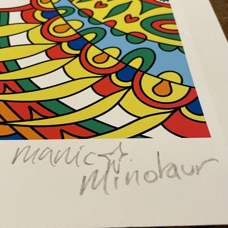 新品 Manic Minotaur DAVID BOWIE POSTER 10/50