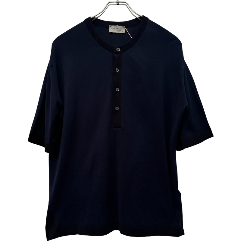 新品 JOHN SMEDLEY S/S HENLEYNECK KNIT 100% SE