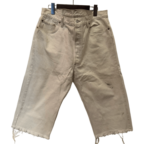 USED  LEVI'S 501-0652 CUT OFF DENIM MADE IN USA BIG SIZE