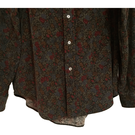 USED POLO RALPH LAUREN FLORAL PRINT CORDUROY BD SHIRTS