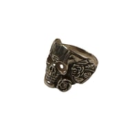 USED SILVER SKULL RING