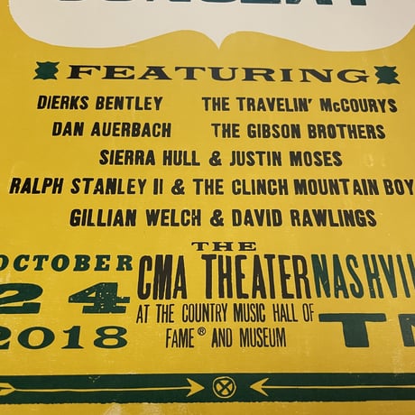 新品　 HATCH SHOW PRINT POSTER ”STANLEY BROS”  MADE IN USA