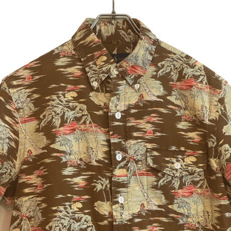 USED POLO RALPH LAUREN BUTTON DOWN S/S HAWAIIAN OXFORD SHIRTS