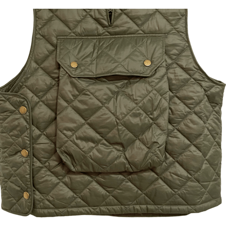 新品　BABOUR QUILTED VEST KAHKI