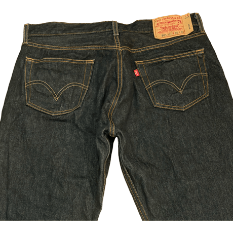USED US Levi's 501 BLACK DENIM