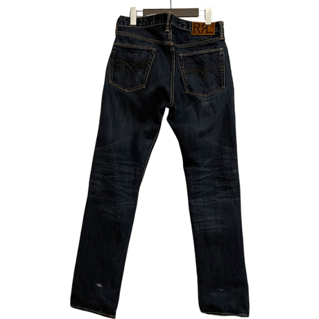 USED DOUBLE RL 5POCKET JEANS LOW STRAIGHT