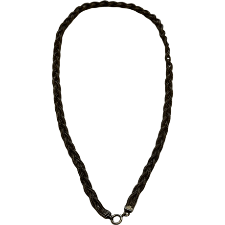 VINTAGE SILEVER ROPE NECKLACE