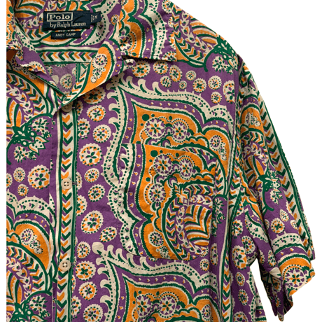 USED VINTAGE   POLO RALPH LAUREN S/S OPEN COLLAR SHIRTS