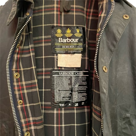 USED 90s  BARBOUR BORDER