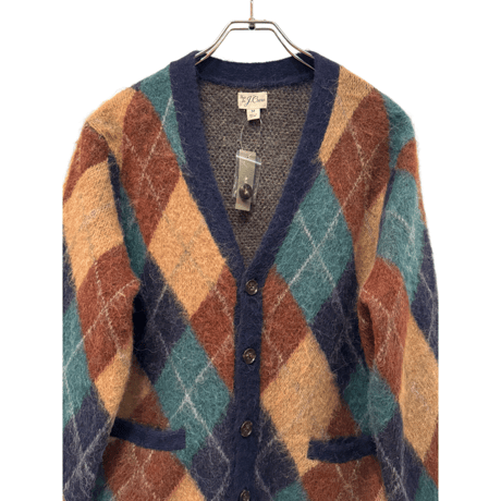 新品　J CREW WOOL BLACK ARGYLE CARDIGAN