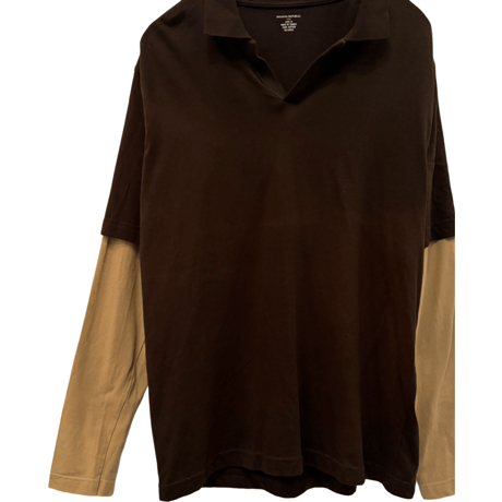 USED BANANA REPUBLIC TWO LAYER POLO SHIRTS