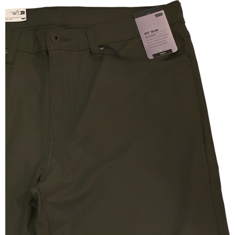 新品　US LEVI'S 511 SLIM TECH 5POCKET PANTS OLIVE GREEN