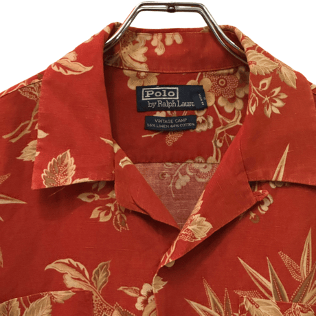 USED VINTAGE   POLO RALPH LAUREN S/S OPEN COLLAR SHIRTS