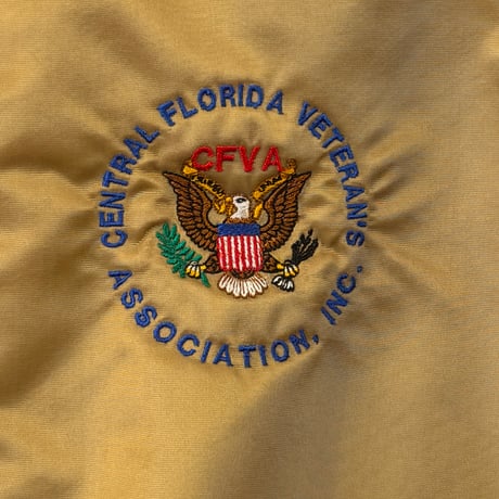 USED US ARMED FORCE VETERANS VARSITY JACKET