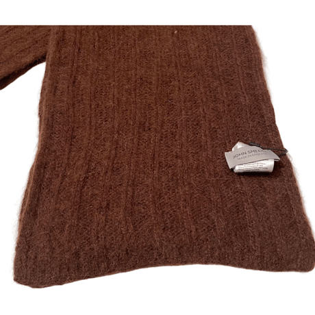 新品　JOHN SMEDLEY RIB KNIT SCARF  "MADE IN ENGLAND"
