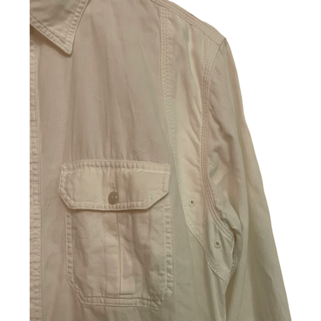 USED   DOUBLE RL COTTON×LINEN COMPASS WORK SHIRTS