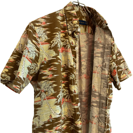USED POLO RALPH LAUREN BUTTON DOWN S/S HAWAIIAN OXFORD SHIRTS