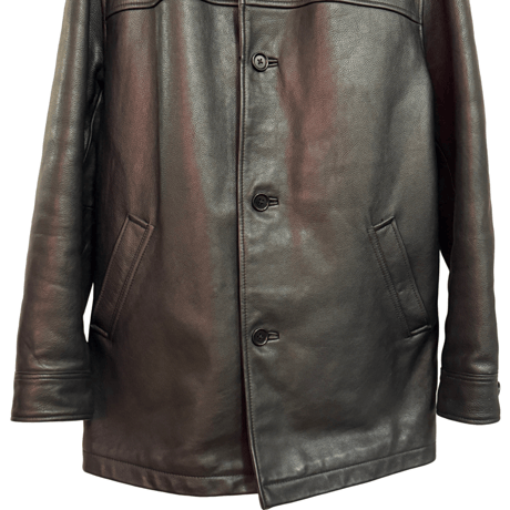 USED "OLD" GAP LEATHER CAR COAT