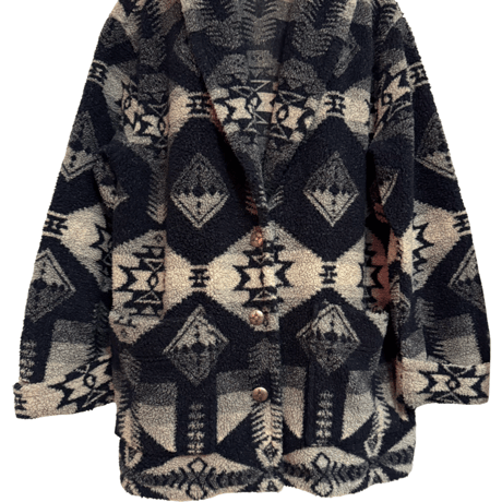 USED RL Lauren NATIVE PILE JACKET MADE IN USA